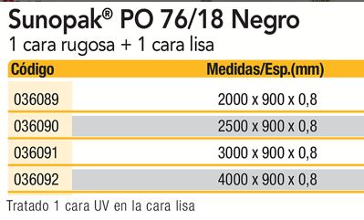Sunopak negra
